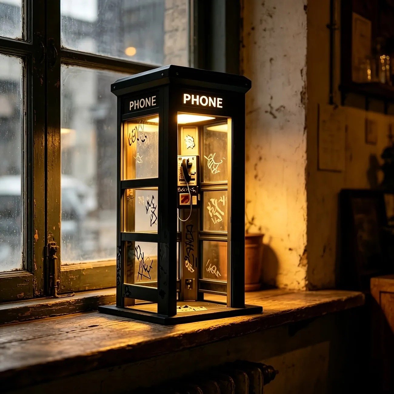 🥳2026 HOT SALE🥳💞✨ Vintage telefooncel-sfeerlamp