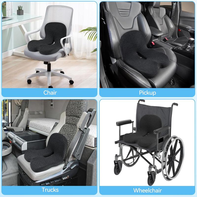 💎 50% KORTING! 💎 Antislip zitkussen van traagschuim – verlicht ischiasklachten, ademend gaas en universeel geschikt voor in de auto, op kantoor en in de rolstoel