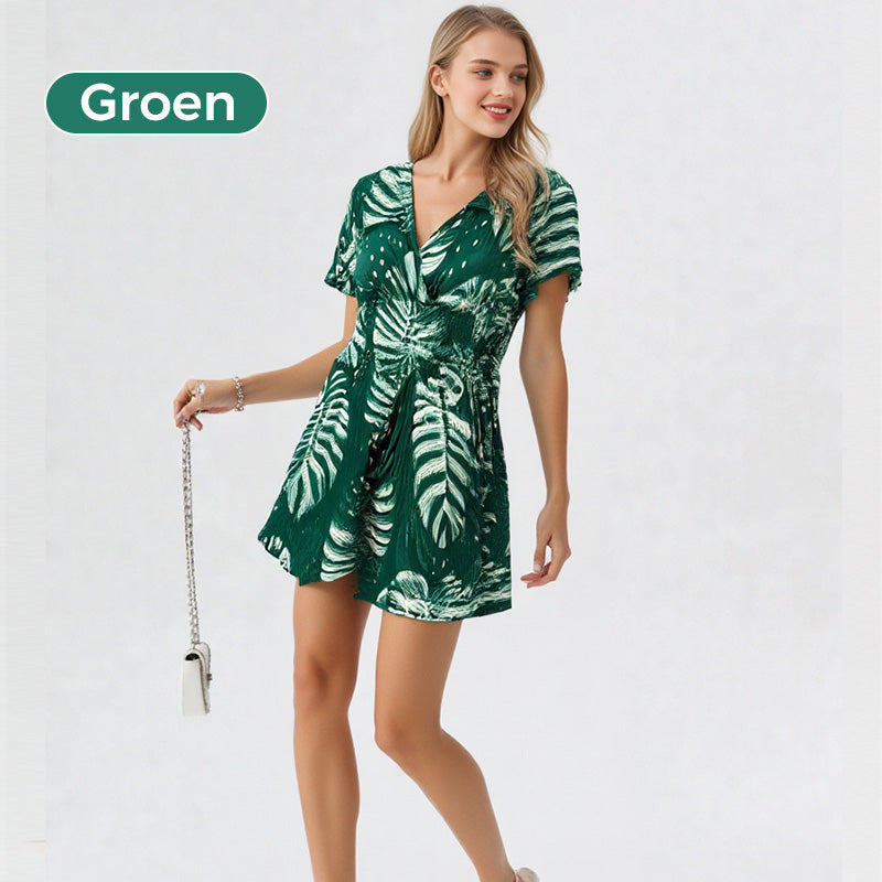 🌸Uitverkoop 57% korting🔥Casual Bloemen Polka Dot Pocket Rompers