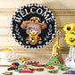🐇 Paasuitverkoop: 50% korting!!💥 Highland Cow-bord Verwisselbaar welkomstbord met magneten Afneembare hoeden Schattige koeien om op te hangen