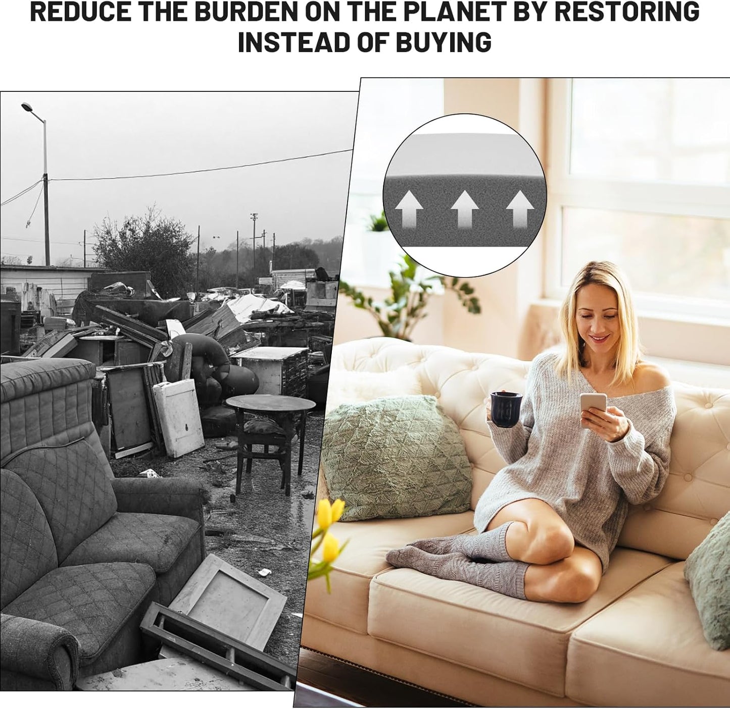 🛋️Bankkussensteun voor doorgezakte zitplaatsen