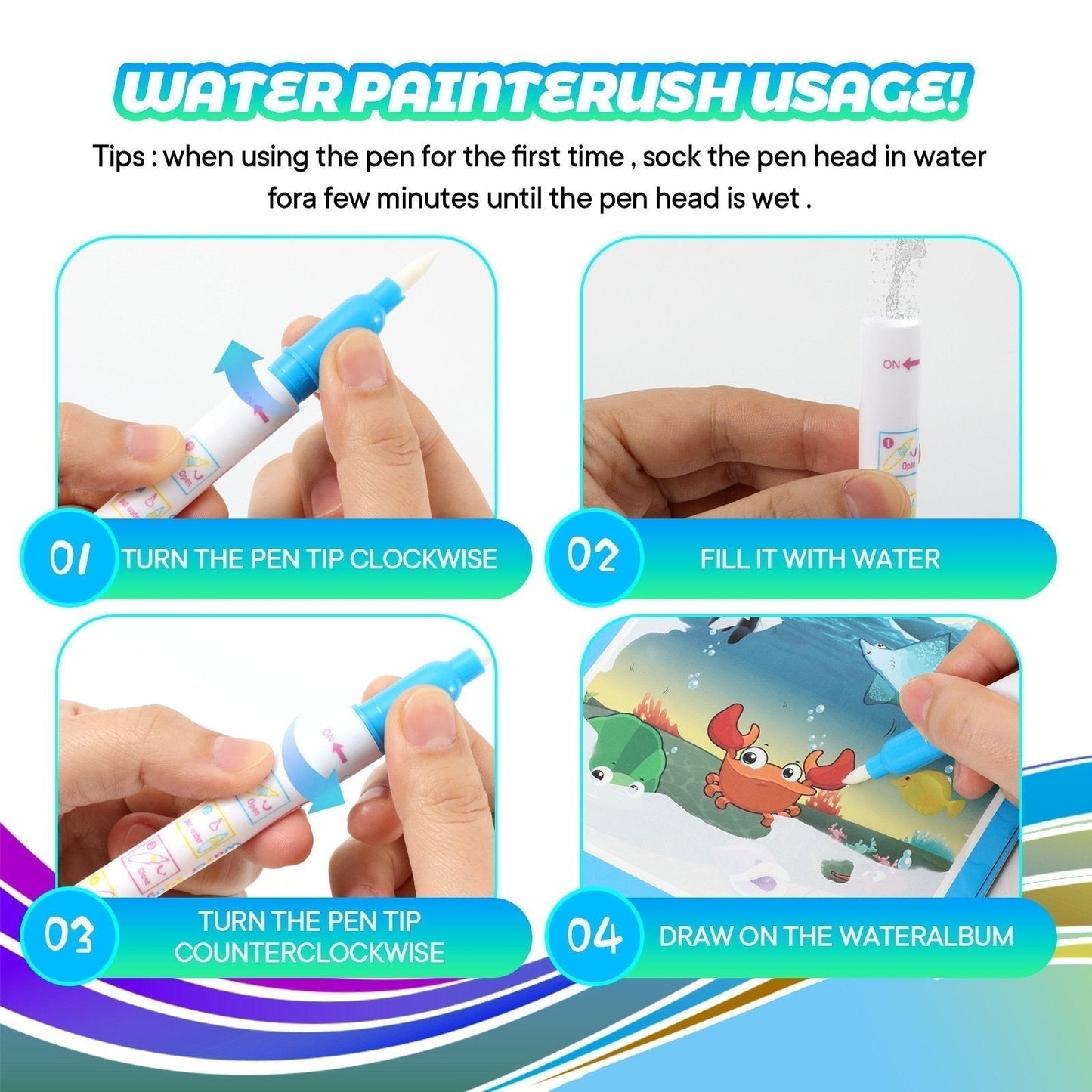 ✨️LAATSTE DAG  KORTING op✨️Magic Water Book📚️🎨🧠