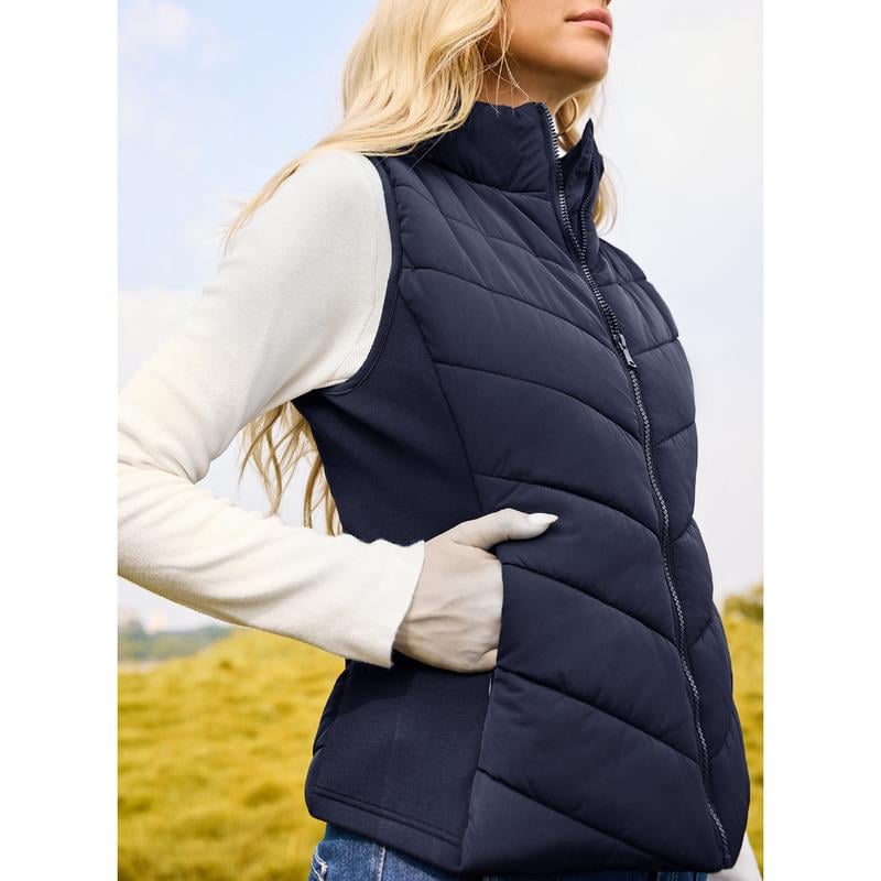 ⏰Hot Sale-Puffer Vest Vrouwen Mouwloze Zip Up Bovenkleding