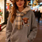 🐮 50% KORTING!!🎁Schattige Highland Cow warme hoodie met fleece voering