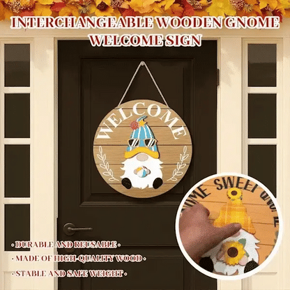 🐇 Paasuitverkoop: 50% korting!!💥 Highland Cow-bord Verwisselbaar welkomstbord met magneten Afneembare hoeden Schattige koeien om op te hangen