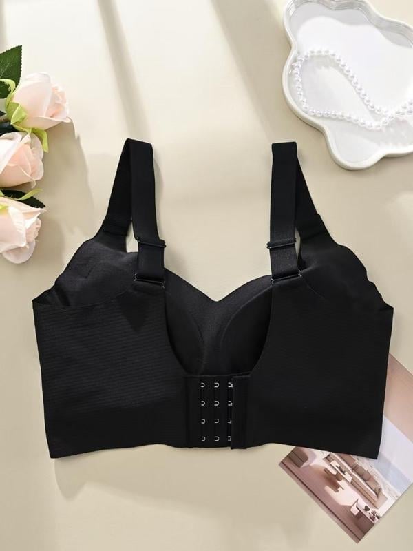 🎁Koop 1, krijg 3 pakketten💕Dames rib-kousen beha push-up draadloos & verstelbaar🌸