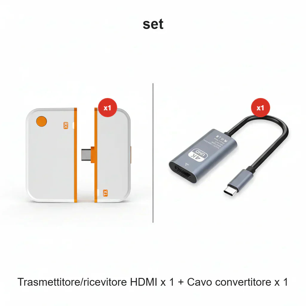 🏆Tijdelijke aanbieding💥Draadloze HDMI-zender en -ontvanger