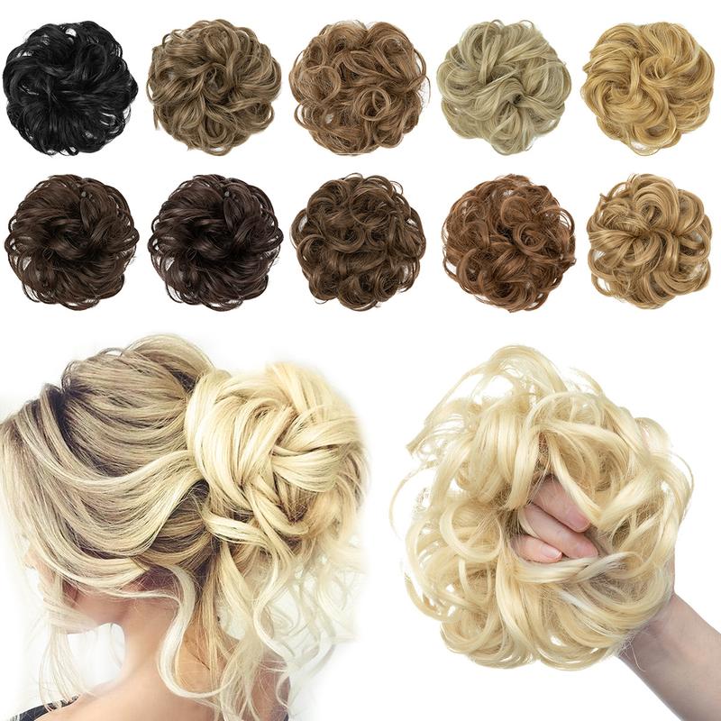 💗LAST DAY - BUY 1 GET 1 FREE💗Messy Curly Hair Bun Scrunchie Extensions