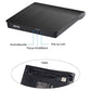 Extern CD/DVD-drive behuizing met USB 3.0 & RGB-verlichting – Multifunctioneel & Draadloos netjes! 💻✨