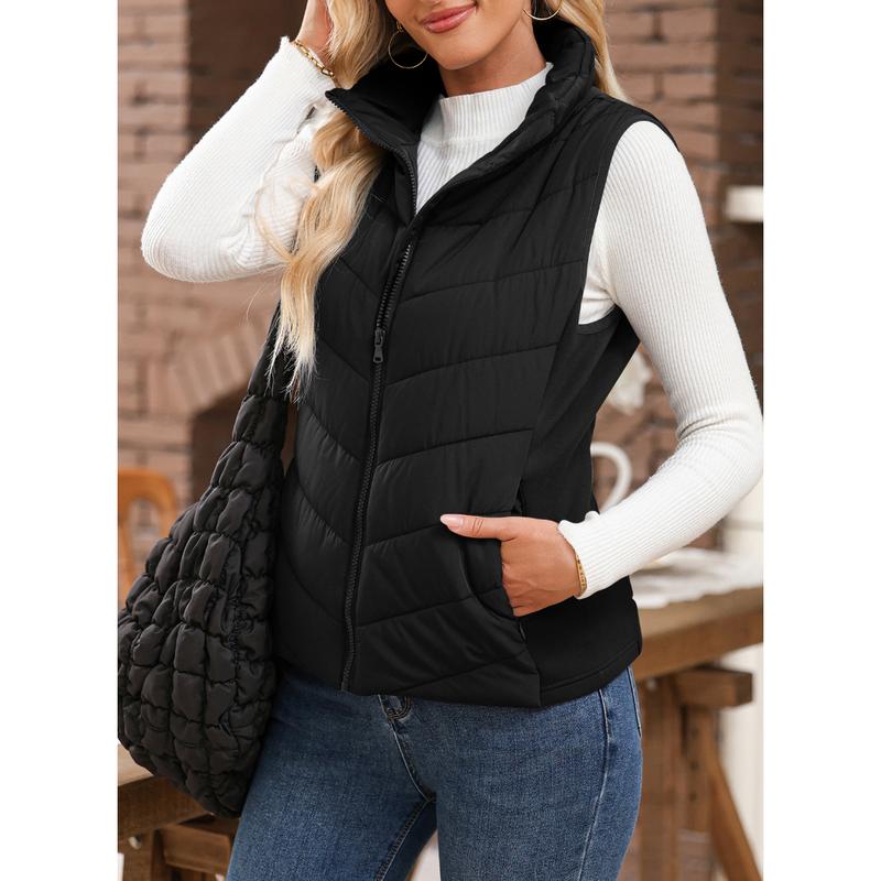 ⏰Hot Sale-Puffer Vest Vrouwen Mouwloze Zip Up Bovenkleding