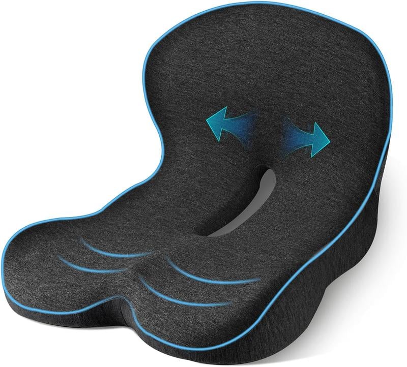 💎 50% KORTING! 💎 Antislip zitkussen van traagschuim – verlicht ischiasklachten, ademend gaas en universeel geschikt voor in de auto, op kantoor en in de rolstoel
