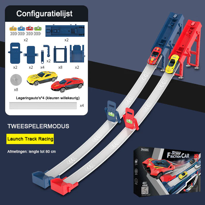 🔈🔈60% KORTING! ✨ 48 mini-auto's met ingebouwde garage - Interactief spel met geluidseffecten en racebaan voor kinderen 🚗🎪