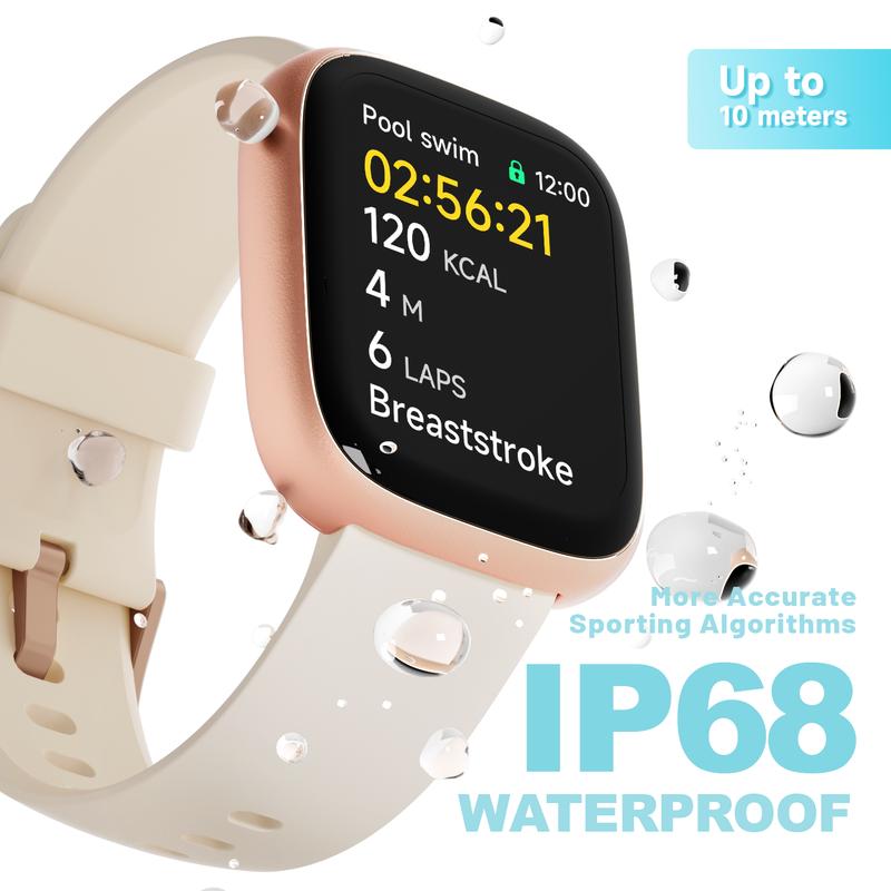 ⌚ 60% KORTING! Smartwatch voor dames en heren – Belen en gebeld worden, meer dan 100 sportmodi, slaaptracker en IP68 waterdicht! 💪📲