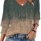 🔥Uitverkoop 50% KORTING💝✨Damesblouse met 3/4 mouwen en gesmokte manchetten