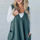 😍🔥Herfst-/winteruitverkoop❄️Losvallend damesvest met V-hals en zakken