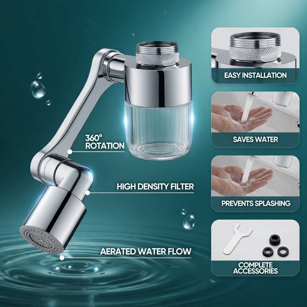 🚰360° draaibare multifunctionele kraan – Kleine upgrade. Groot verschil✨