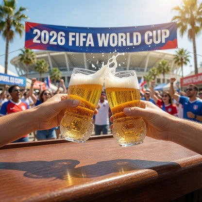 ⚽️Populair tijdens het WK🎉Craftbierglas in de vorm van een voetbal