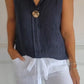 💝V-hals mouwloze casual top voor dames