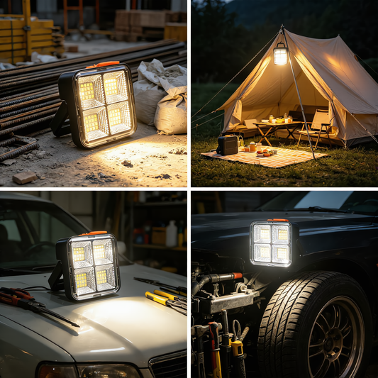 🔥 50% KORTING ✨ Draagbare Werklamp op Zonne-Energie | 4 Lichtstanden
