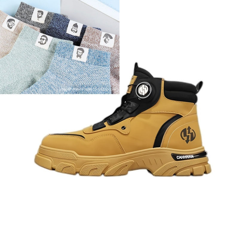Heren outdoor werkschoenen met draaibare gesp (waterdicht, antislip, comfortabel en ademend)