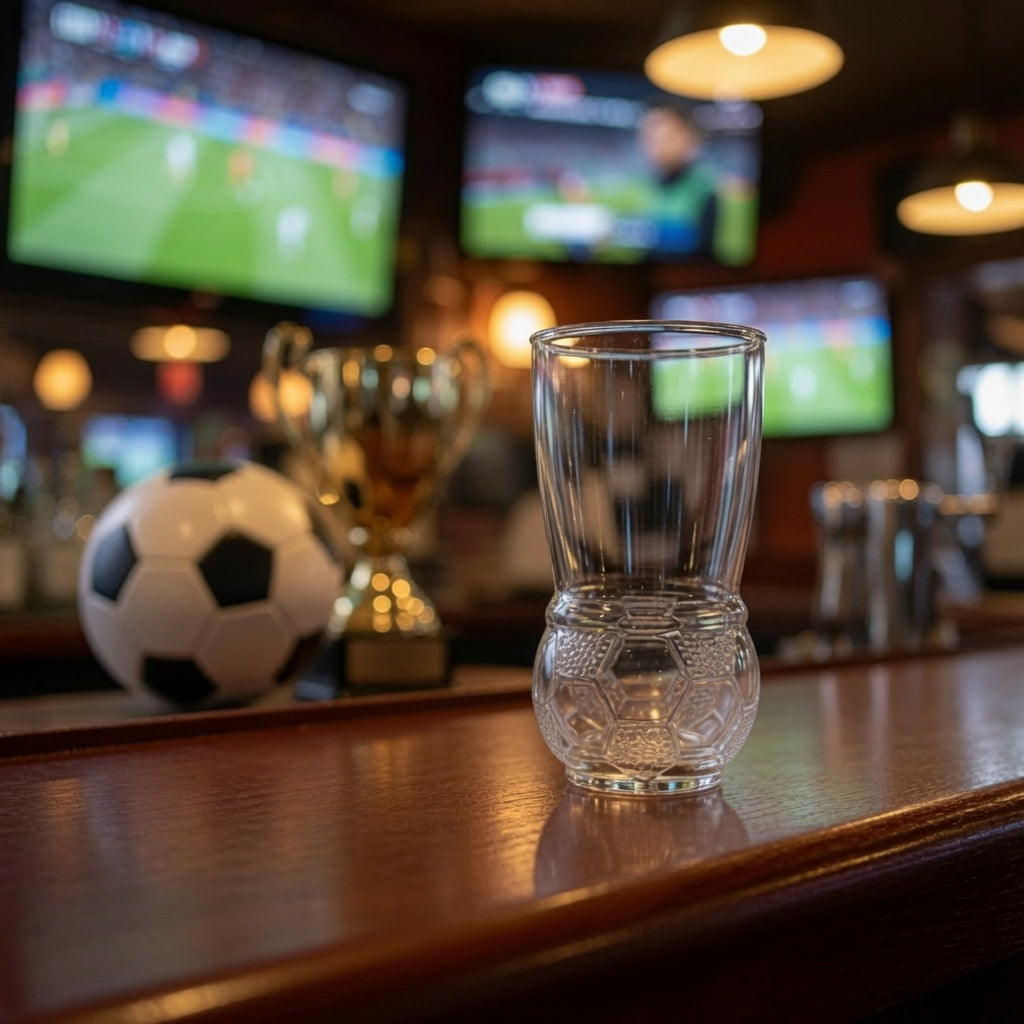⚽️Populair tijdens het WK🎉Craftbierglas in de vorm van een voetbal