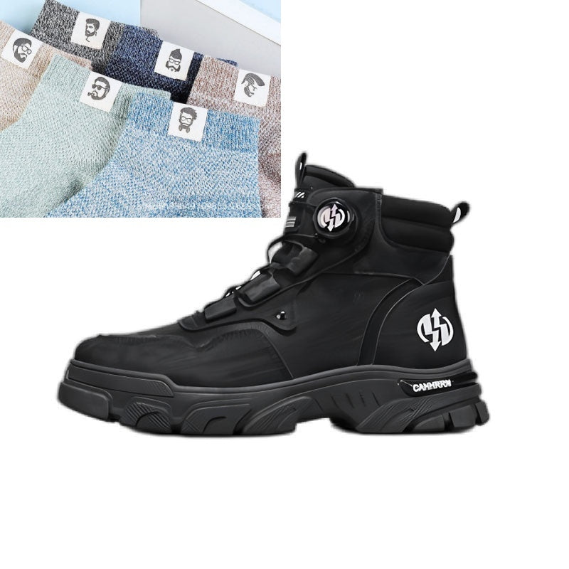 Heren outdoor werkschoenen met draaibare gesp (waterdicht, antislip, comfortabel en ademend)