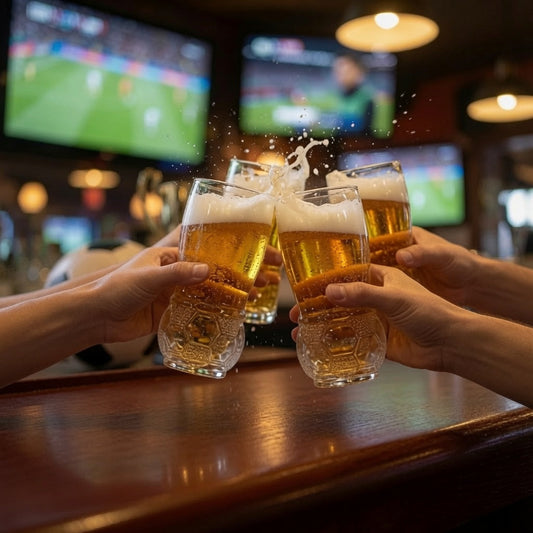 ⚽️Populair tijdens het WK🎉Craftbierglas in de vorm van een voetbal