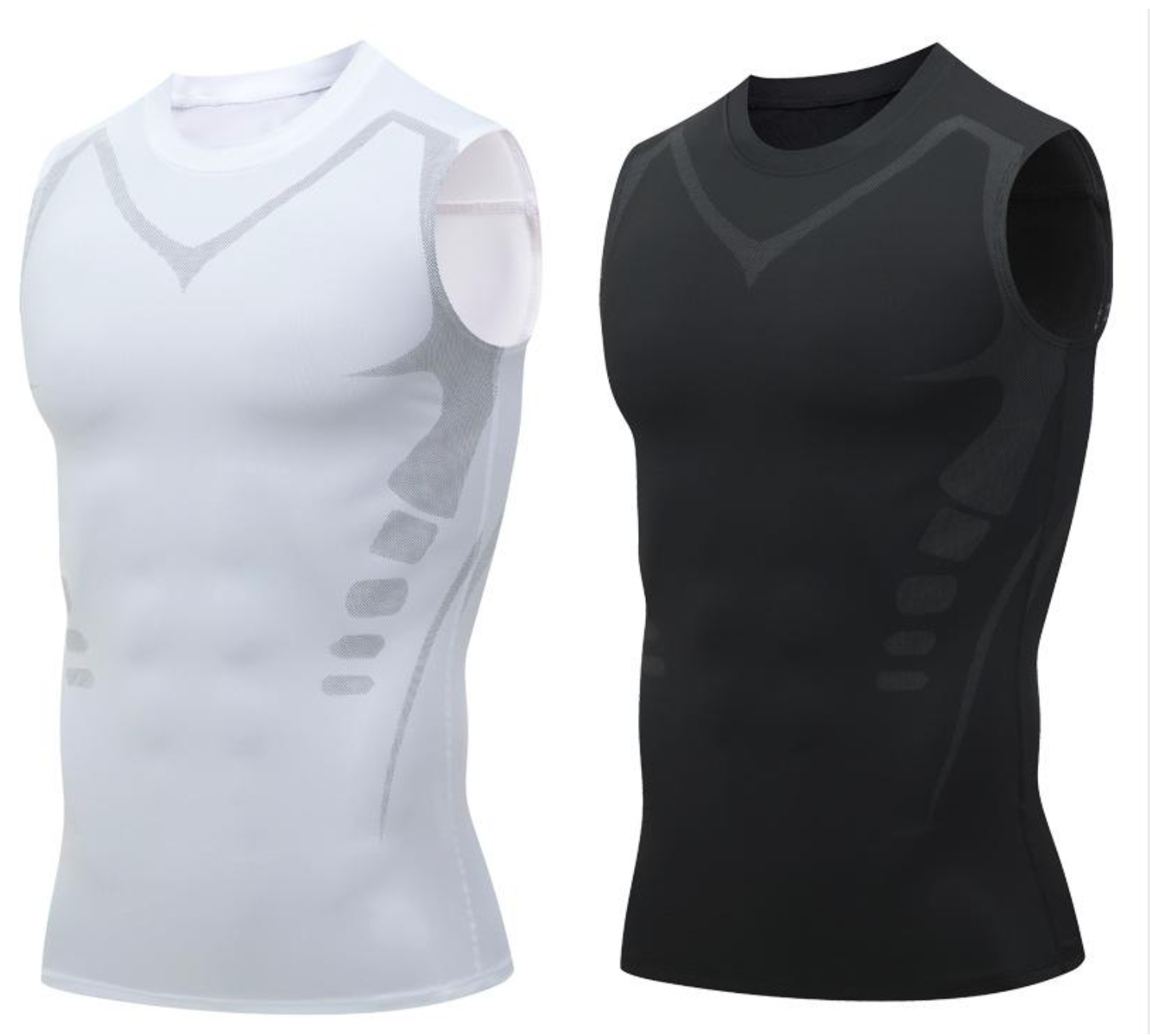 🎉 Ionische shapewear vest – Compressie en verkoeling – Body contouring en mouwloos – Onzichtbaar onder kleding 🕶️