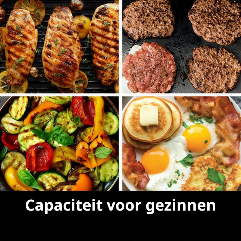 🔥 Rookvrije Binnen Grill - Grill je favoriete gerechten zonder rommel! 2200W voor Smaakvolle Resultaten! 🍖🌟 🔥