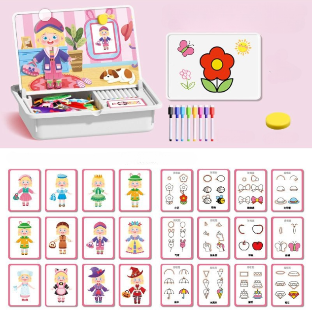 🔥Magnetische puzzels Face Dress Up Reisspel Dubbelzijdig Educatief leerspeelgoed voor kleuter