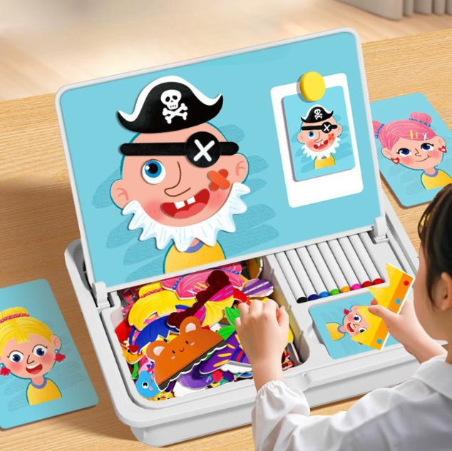 🔥Magnetische puzzels Face Dress Up Reisspel Dubbelzijdig Educatief leerspeelgoed voor kleuter