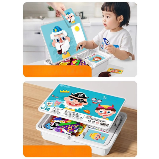 🔥Magnetische puzzels Face Dress Up Reisspel Dubbelzijdig Educatief leerspeelgoed voor kleuter