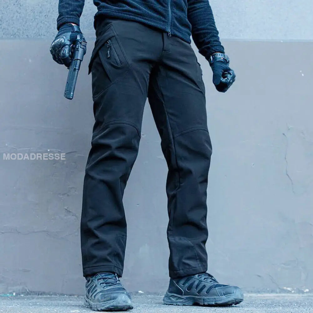 Black Friday-rea 🔥Soft Shell vattentäta vandringsvinter taktiska byxor för män