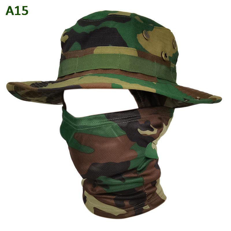🎁2026 Nieuw binnen 48% KORTING💥2-in-1 camouflage vissershoed en masker nek wrap