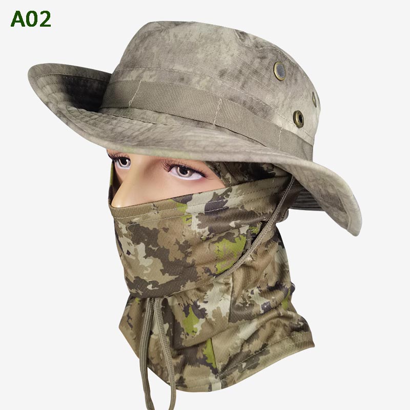 🎁2026 Nieuw binnen 48% KORTING💥2-in-1 camouflage vissershoed en masker nek wrap