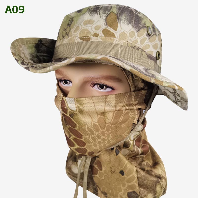 🎁2026 Nieuw binnen 48% KORTING💥2-in-1 camouflage vissershoed en masker nek wrap
