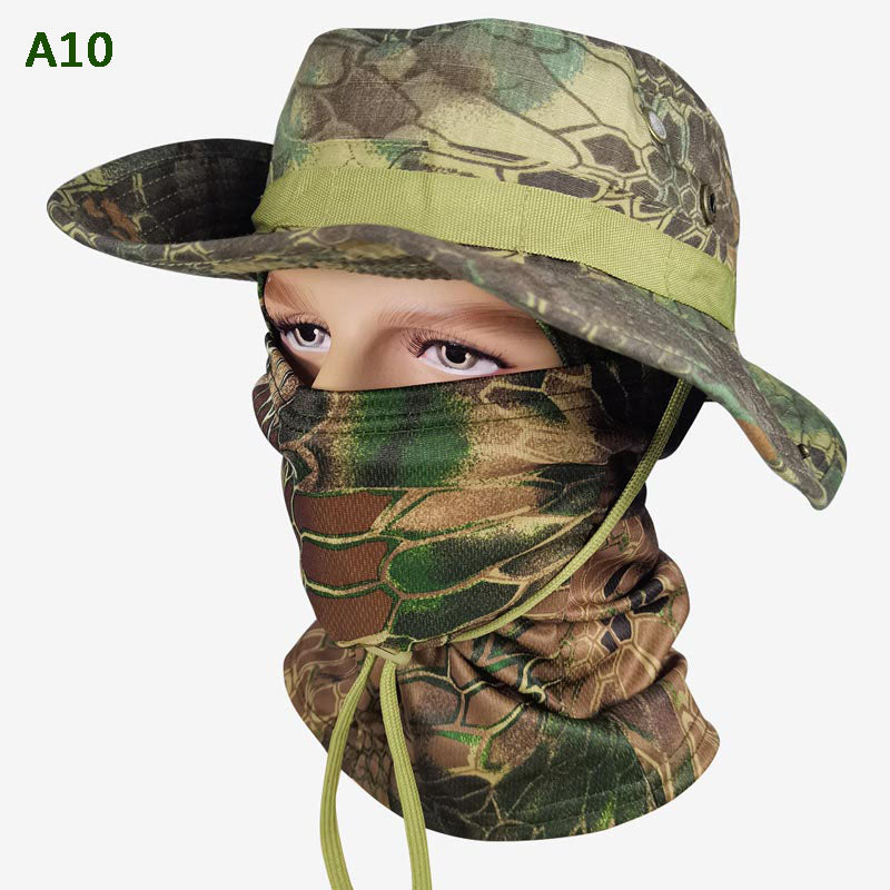 🎁2026 Nieuw binnen 48% KORTING💥2-in-1 camouflage vissershoed en masker nek wrap