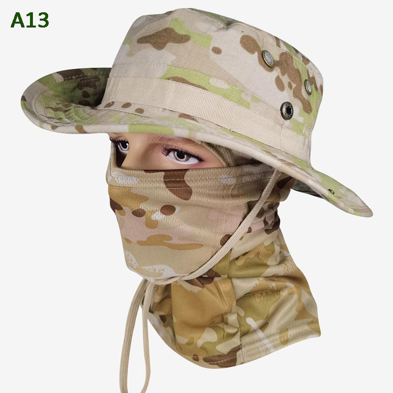 🎁2026 Nieuw binnen 48% KORTING💥2-in-1 camouflage vissershoed en masker nek wrap