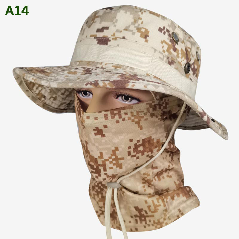 🎁2026 Nieuw binnen 48% KORTING💥2-in-1 camouflage vissershoed en masker nek wrap