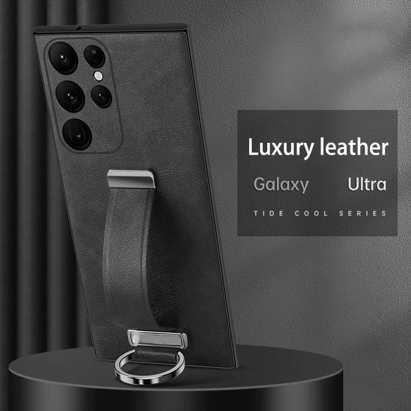 📱🦾Samsung telefoonhoesje met uitklapbare standaard en verstelbare polsband