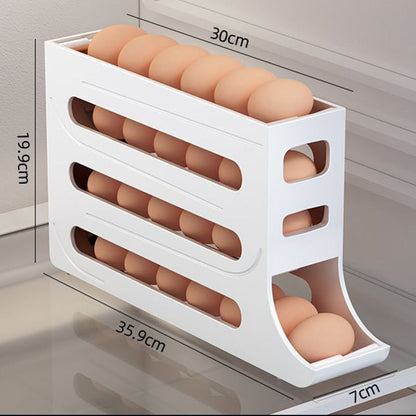 🔥HOT SALE🔥Multifunksjonell 4-lags Tilted Design Slide Egg Storage Box