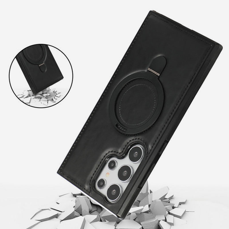 Magnetische Oplaadbare Leren Telefoonhoes voor Samsung