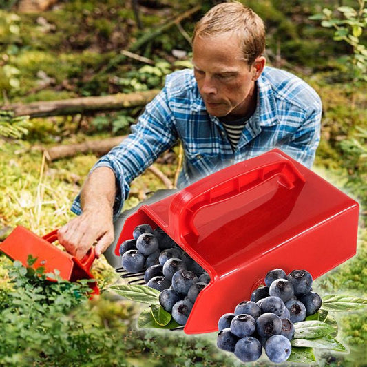 Rask bærplukker med metallisk kam