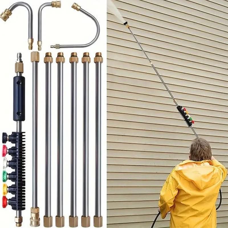 💥【PROFESSIONELE HOGEDRUKSET 4000 PSI】NU 50% KORTING!Complete 10-delig pakket – Verwijder Stuborn Vuil in Seconden! 🚿✨