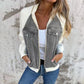 🍃🔥Nieuwe mode creatieve denim splicing jas voor dames