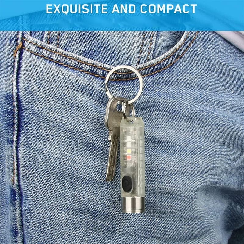 Oplaadbare Mini Krachtige Sleutelhanger Zaklamp