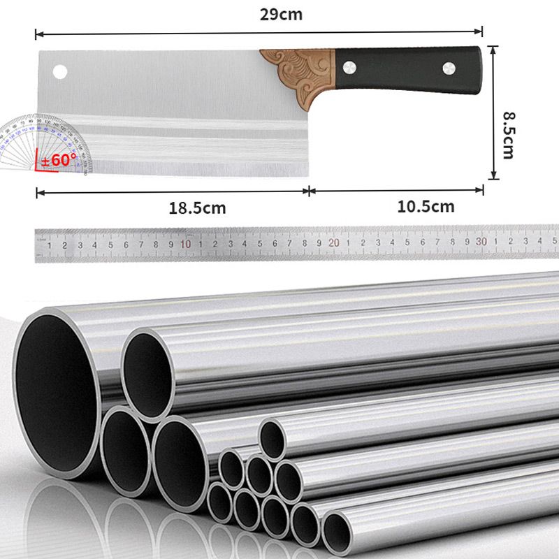 🔪🥬Gesmeed keukenmes van hoogwaardig roestvrij staal