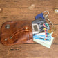Handgemaakte PU leren retro opbergtas