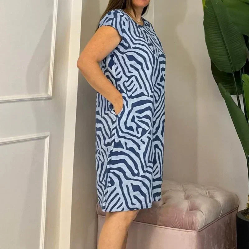 ✨2025 Nieuwe Boho Vintage Casual Bedrukte Jurk💃