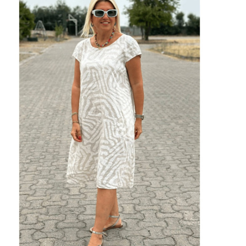 ✨2025 Nieuwe Boho Vintage Casual Bedrukte Jurk💃